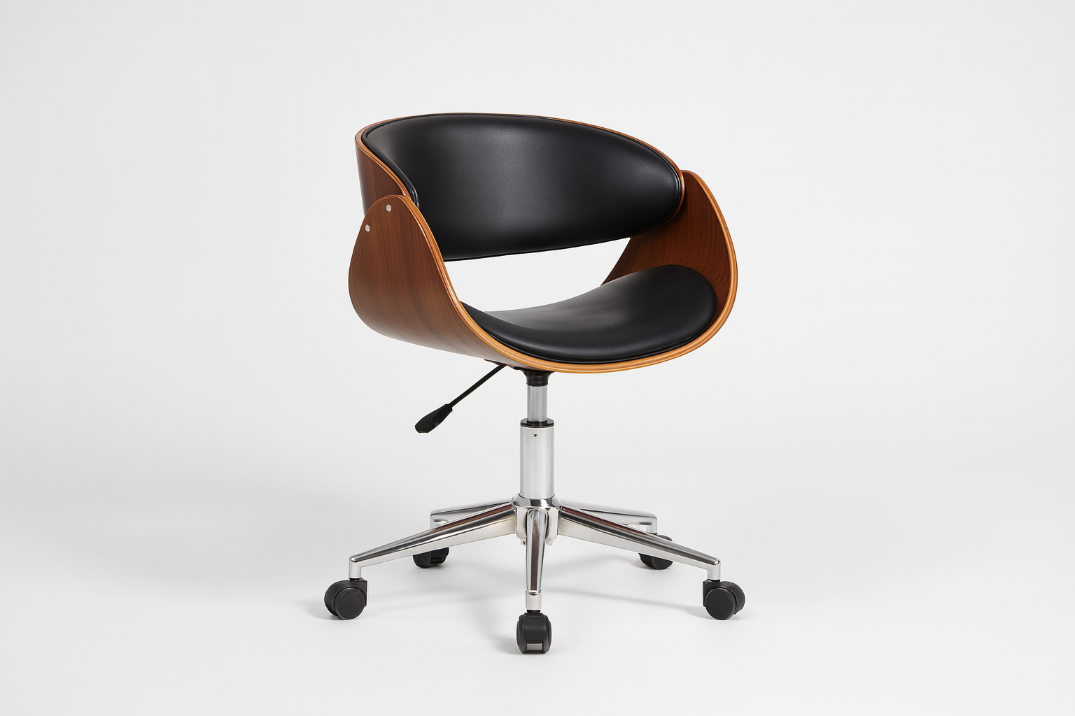 Bentwood Swivel Office Chair