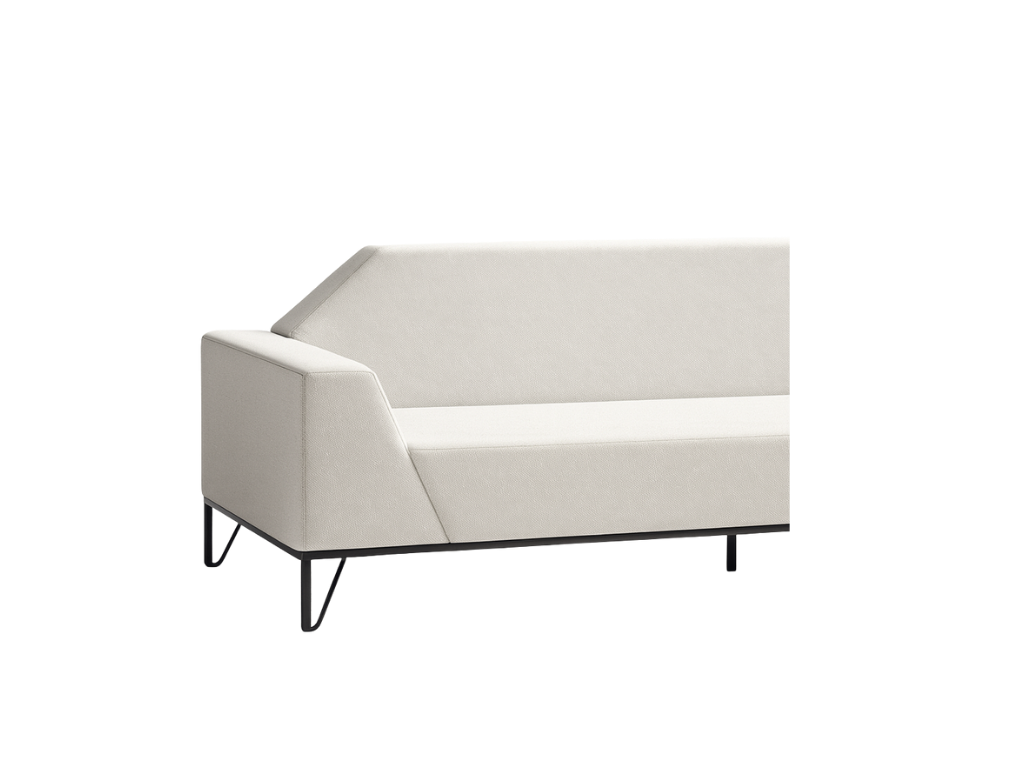 Geometric White Sofa