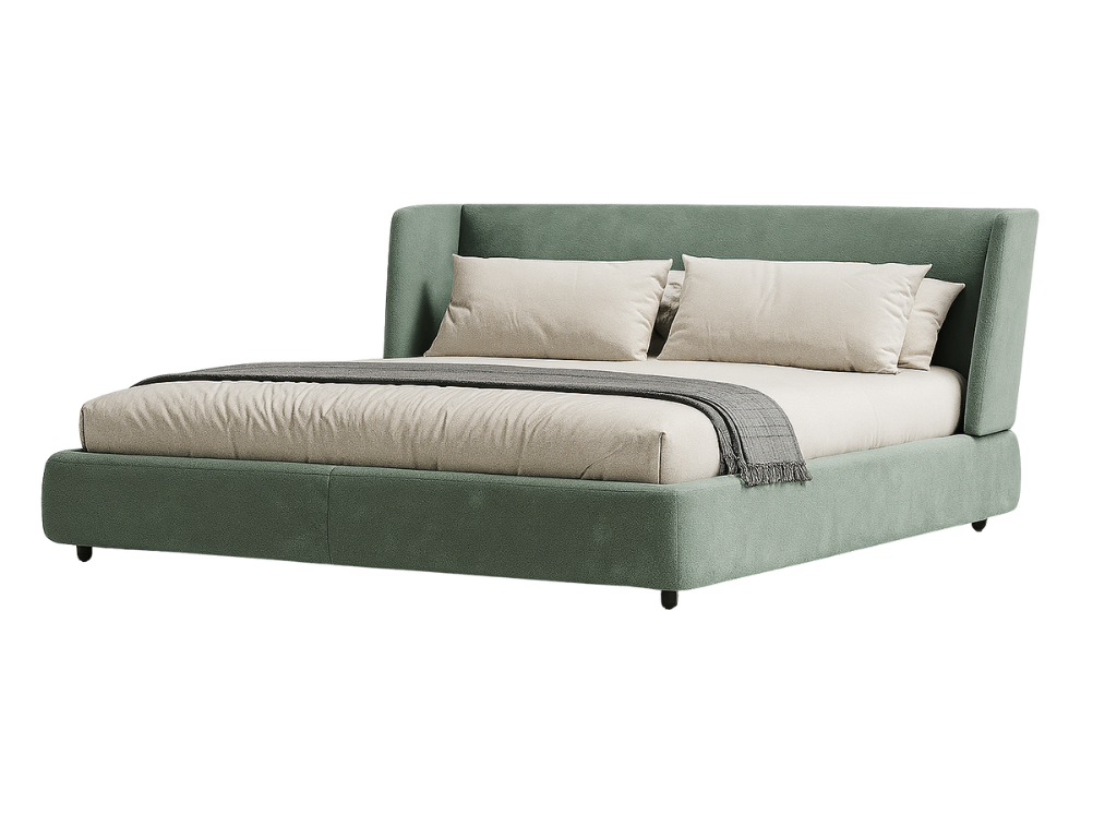 Verto Upholstered Wingback Bed