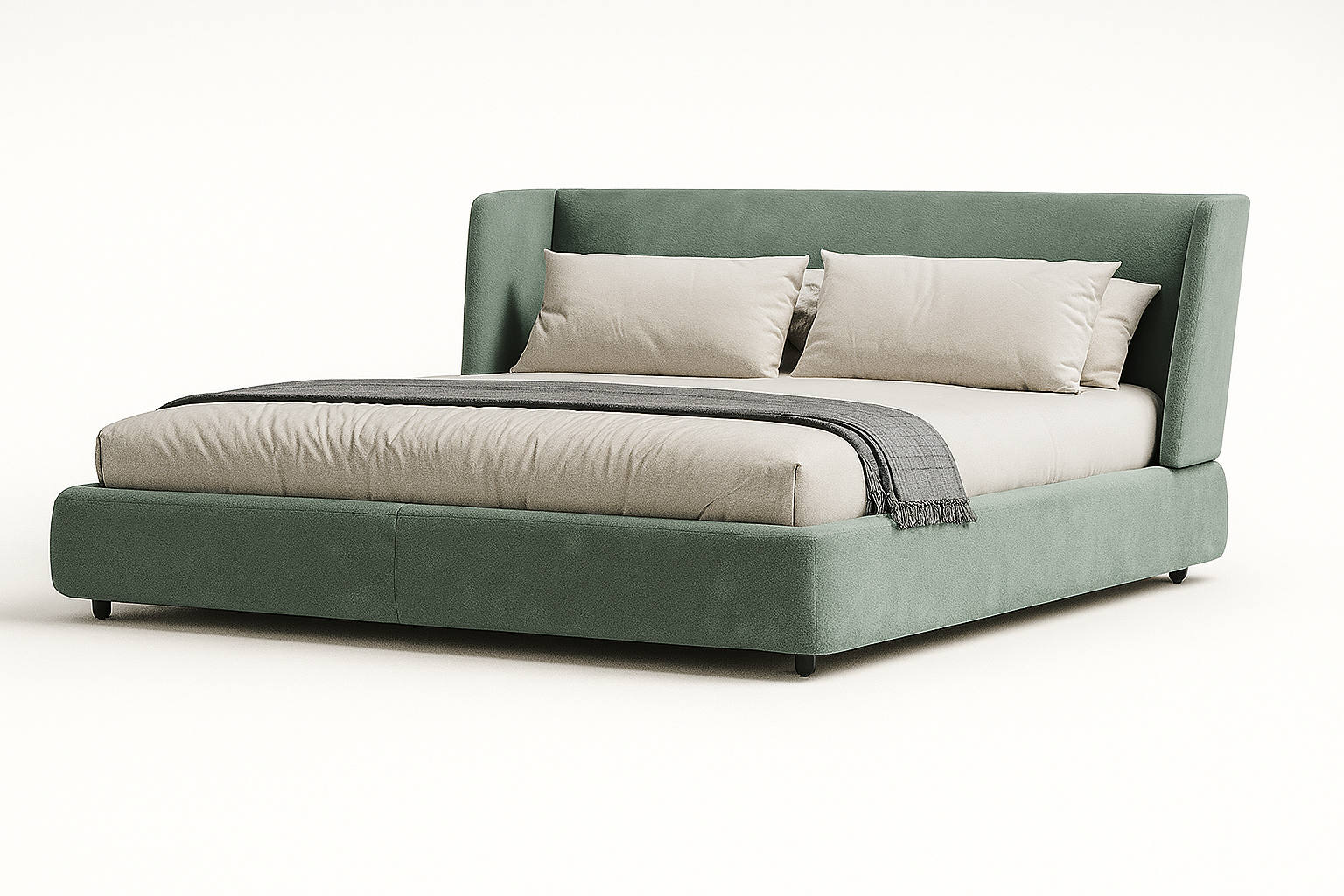 Verto Upholstered Wingback Bed