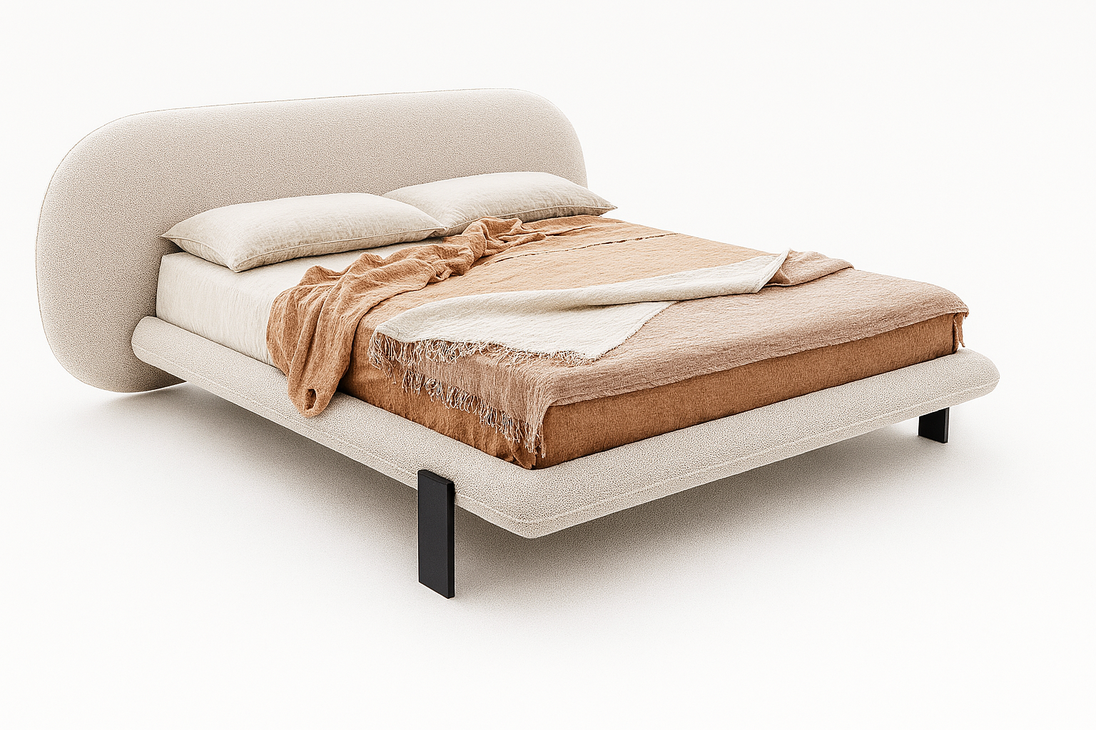 Luna Minimalist Upholstered Bed