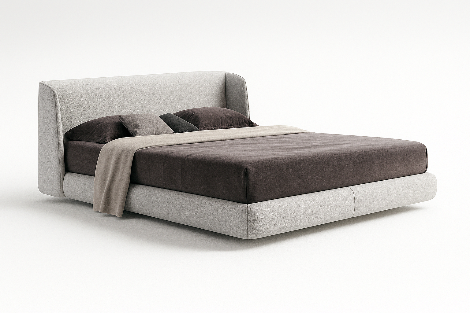 LuxeSleep Modern Upholstered Bed