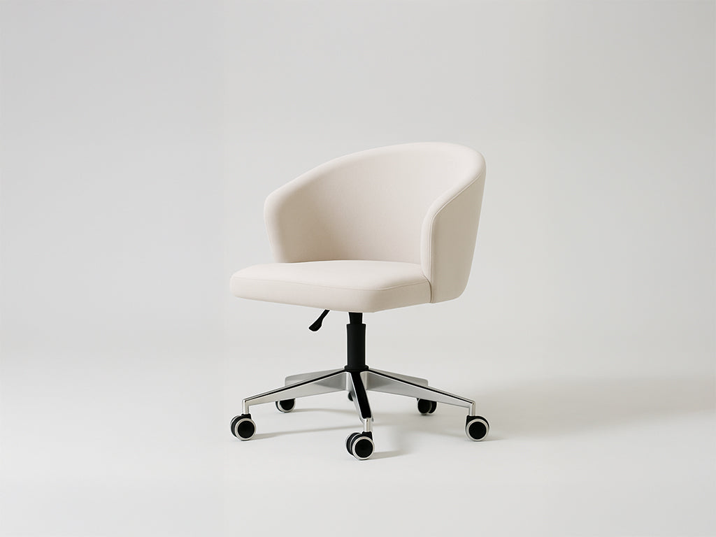 Ivory Contour Swivel Chair